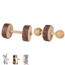 Set of dumbbells ø 4.5 × 9 cm, 2 pieces.
