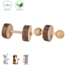 Trixie Set Halters - Houten knaaghalters voor konijnen, cavia's, hamsters, gerbils, muizen en ratten - ø 4,5 × 9 cm, 2 stuks