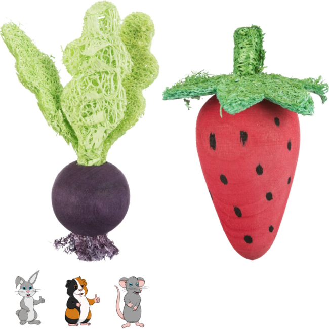 Set strawberry/red beet 6/9 cm