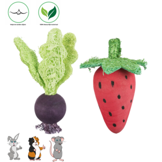 Trixie Set strawberry/red beet 6/9 cm