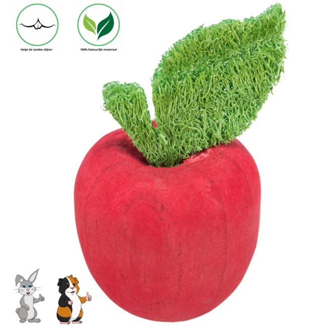 Trixie Wooden apple ø 5.5 × 9 cm