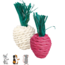 Set of Straw Toys Radishes 8 cm, 2 Pieces.
