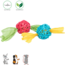 Set rotan ballen met papieren lint ø 4 × 13 cm