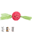 Set rotan ballen met papieren lint ø 4 × 13 cm