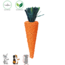 Toy carrot - Toy for rabbits and rodents - 20 cm - Paper yarn