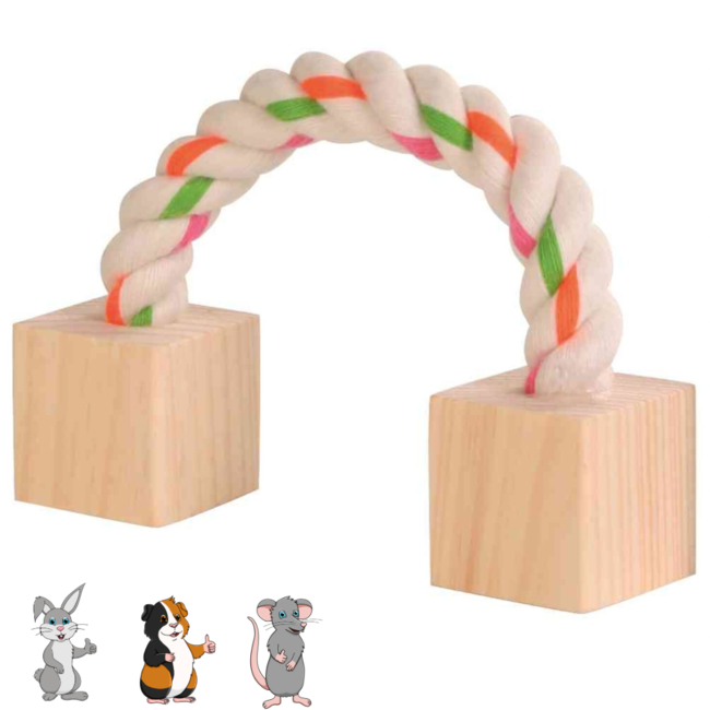 Toy with wooden blocks 20 cm