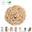 Wicker Ball with Bell, 4 cm Diameter