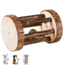 Play roll with bell - Toy for rabbits and rodents - ø 5 × 7 cm - Bark wood