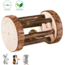 Play roll with bell - Toy for rabbits and rodents - ø 5 × 7 cm - Bark wood