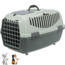 Transport crate for transporting large rabbits - 40 x 38 x 61 cm - Grey