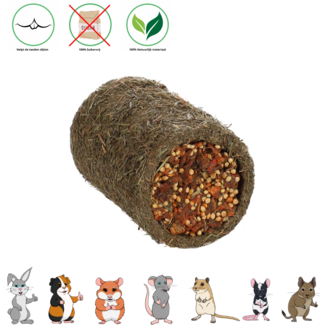 Flamingo Chew Tunnel Tubez Filled with Carrot 125 grams