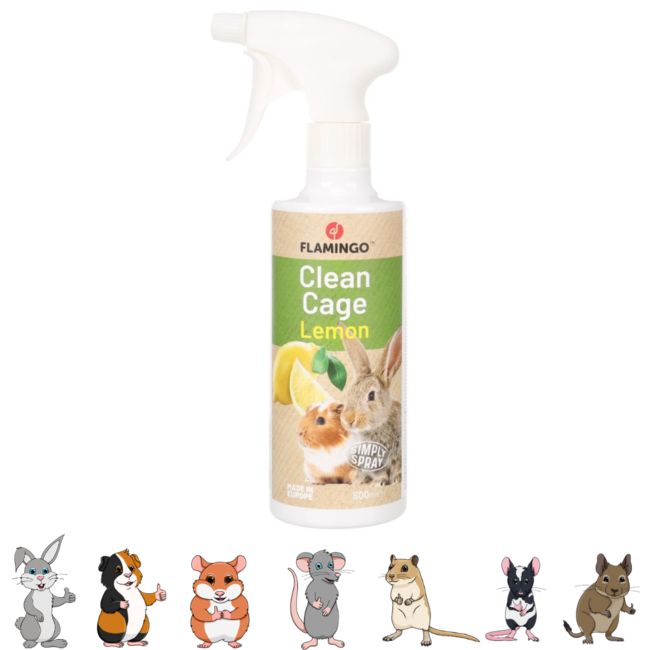Schoonmaakmiddel voor knaagdierverblijven - Citroen geur - 500 ml