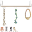 Rope Ladder Suspension Bridge - Climbing Toy for Rodents - 35 × 15 × 15 cm - Wood