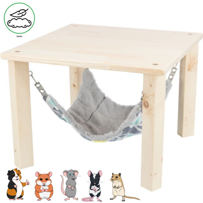 Canopy with Hammock Sunny 37 × 29 × 37 cm, Colorful/Gray