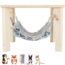 Canopy with hammock Sunny - Wooden hutch accessory for rabbits and rodents - 37 × 29 × 27 cm - Colorful / Grey