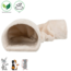 Soft Relax Tunnel - Plush Tunnel for Rabbits and Guinea Pigs - 27 × 21 × 80 cm - Cream