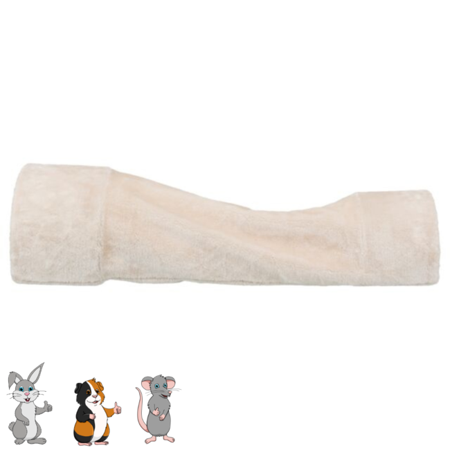 Relax tunnel with 2 exits 27 x 21 x 80 cm, beige