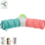 Play tunnel with three exits - Toy for rabbits and guinea pigs - 3 × ø 18 × 47 cm