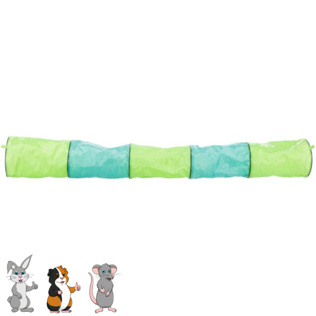 Play tunnel in the house or in the run - Toy for rabbits and guinea pigs - ø 18 × 130 cm