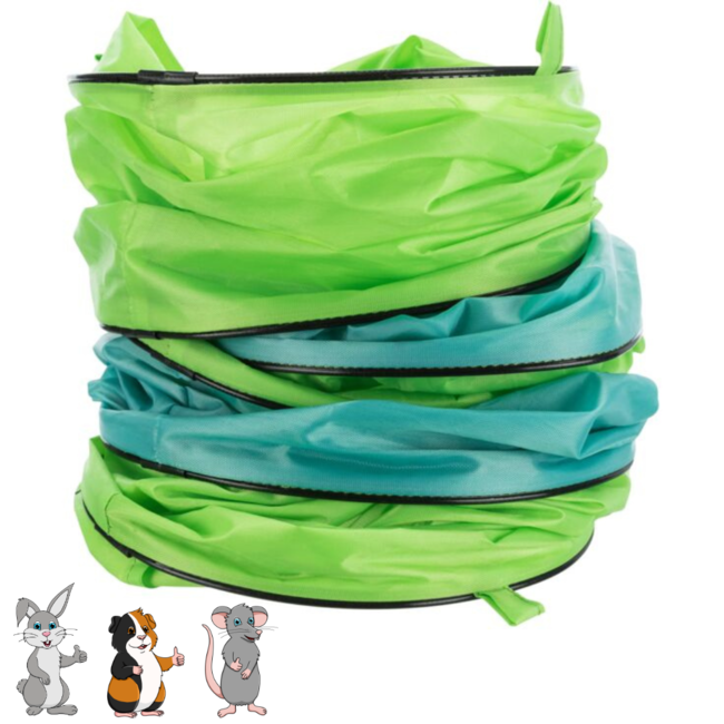 Play tunnel in the house or in the run - Toy for rabbits and guinea pigs - ø 18 × 130 cm