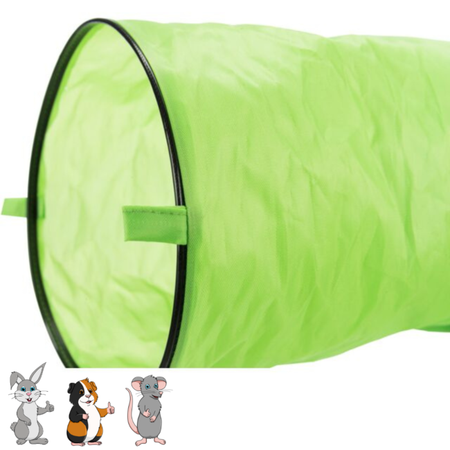 Play tunnel in the house or in the run - Toy for rabbits and guinea pigs - ø 18 × 130 cm