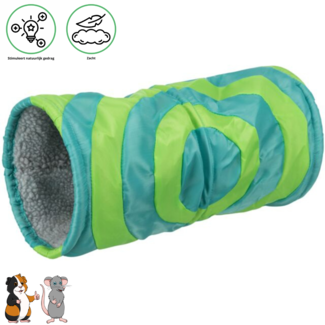 Trixie Relax-tunnel ø 15 × 35 cm, turquoise/groen
