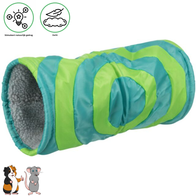 Relax Tunnel ø 15 × 35 cm, Turquoise/Green
