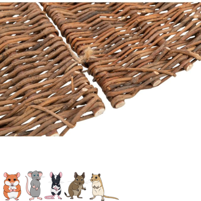 Corner Element - Cutout for Rodent Enclosures - 30 x 20 x 20 cm - Willow