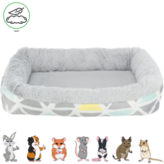 Trixie Relax Basket Sunny 38 × 7 × 25 cm, Colorful/Gray