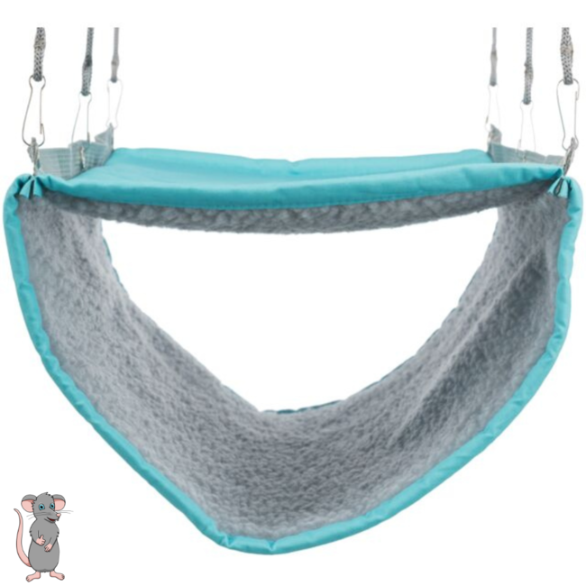 Two-tier hammock for rats - Washable hammock for rodents - 22 × 15 x 30 cm - Assorted