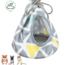 Hammock Sunny - Washable hammock for rodents - ø 12 × 17 cm - Colorful / Grey