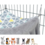 Hammock Sunny - Washable hammock for rodents - 41 x 27 x 23 cm - Colorful / Grey