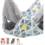 Hammock Sunny - Washable hammock for rodents - 30 x 30 cm - Colorful / Grey