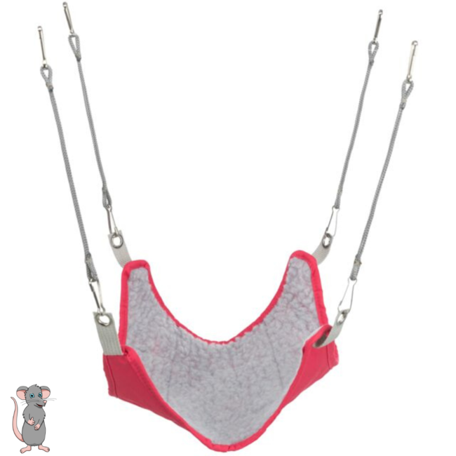 Hammock for rats - Washable hammock for rodents - 30 × 30 cm - Assorted