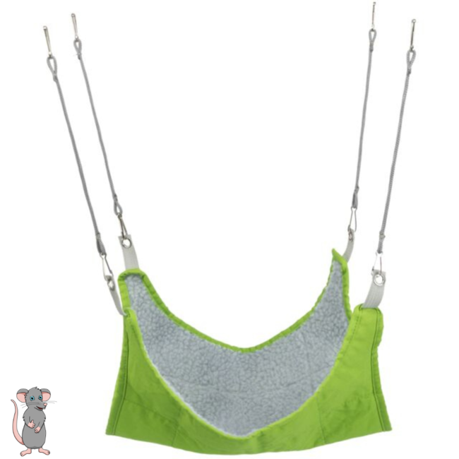 Hangmat voor ratten - Wasbare hangmat voor knaagdieren - 30 × 30 cm - Assorti