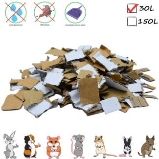 Zooply Cardboard shavings - 30 liters