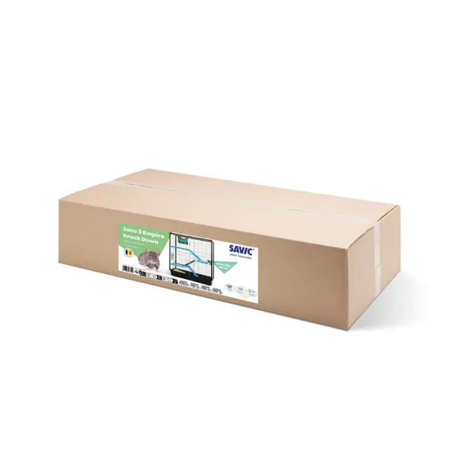 Grote kooi voor ratten met meerdere plateau's - 100 x 50 x 116 cm - Zwart / Blauw