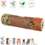 Tunnel with hay and vegetables - Snack for rodents - ø 9 × 30 cm - 35 grams