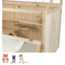Spacious rodent enclosure with plexiglass - Cage for Syrian hamsters and gerbils - 115 x 60 x 60 cm - Wood