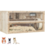 Spacious rodent enclosure with plexiglass - Cage for Syrian hamsters and gerbils - 115 x 60 x 60 cm - Wood
