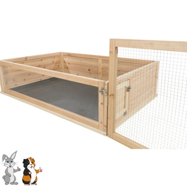 Ren voor binnen - Ren voor konijnen en cavia's - 4 panelen - 50x60 cm - Hout