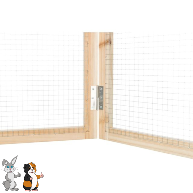 Indoor Run - Run for Rabbits and Guinea Pigs - 4 Panels - 50x60 cm - Wood