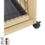 Groot houten hok op wieltjes - Verblijf voor konijnen en cavia's - Voor binnen - 150 x 50 x 60 cm - Hout
