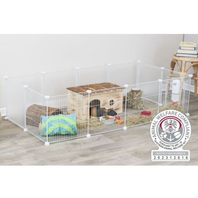 Panels for a Guinea Pig Hutch or Run 140 × 35 × 70 cm, White