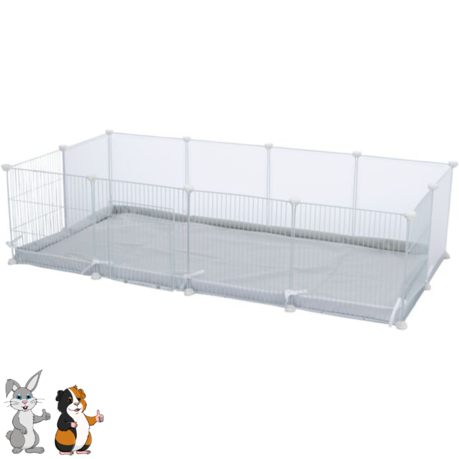 Panels for a Guinea Pig Hutch or Run 140 × 35 × 70 cm, White