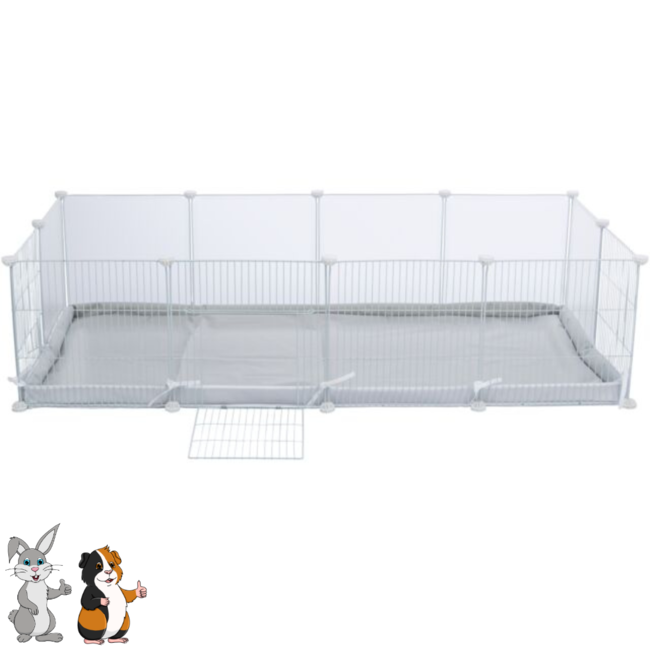 Floor for guinea pig enclosure #62460 - 140 × 70 cm - Grey / White
