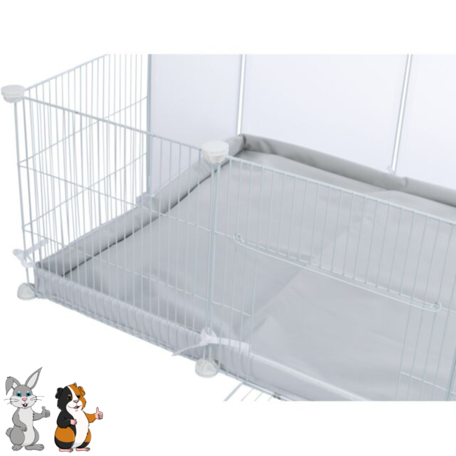 Floor for guinea pig enclosure #62460 - 140 × 70 cm - Grey / White