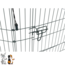 Outdoor enclosure with protective net for rabbits and guinea pigs, ø 150 × 57 cm