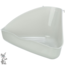 Corner toilet for rabbits - Plastic corner toilet with fastening hooks - 45 × 21 × 30/30 cm - Assorted