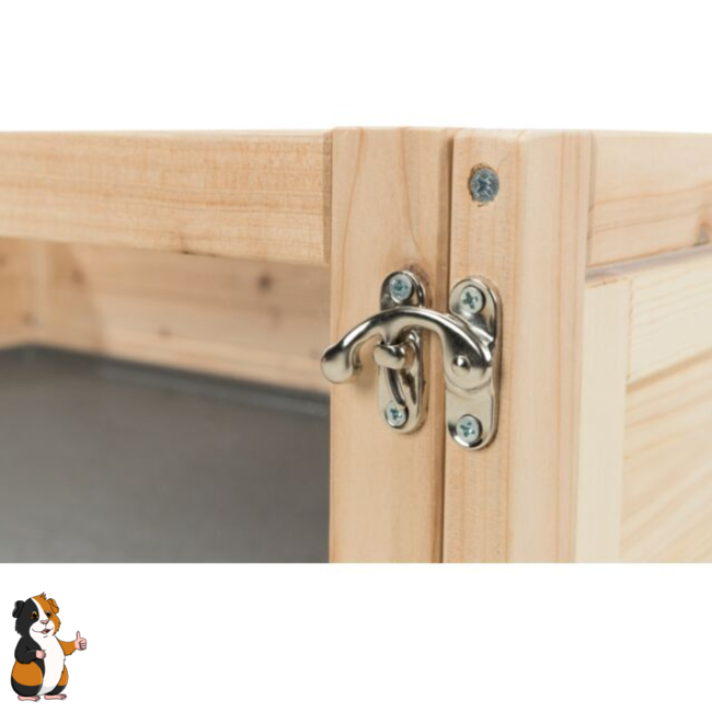 Caviaverblijf met verdiepingen - Hok voor cavia's met plexiglas- 114 × 30 × 74 cm - Hout